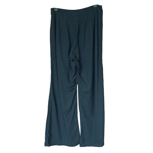 Mare Sole Amore Linen Pant High Rise Ultra Wide Leg Minimal Scandi GIrl Trouser - Picture 2 of 9